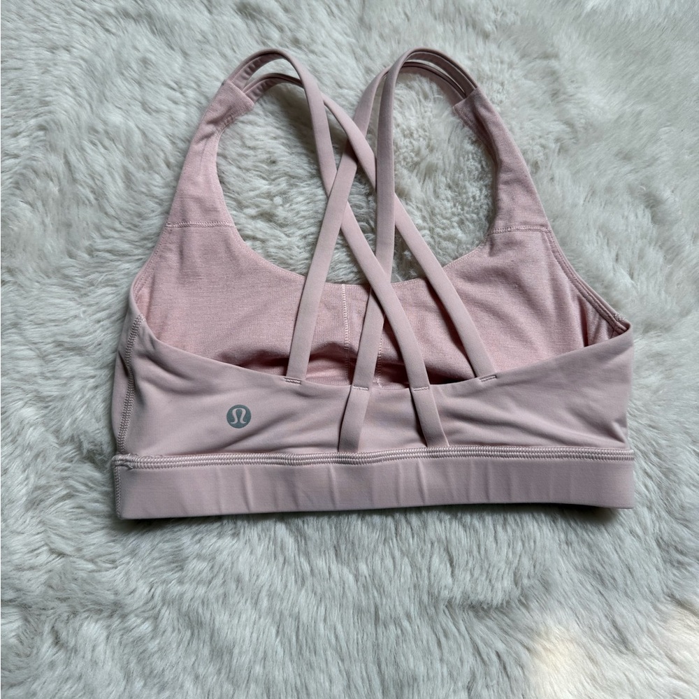 Lululemon energy Bra size 8 light pink